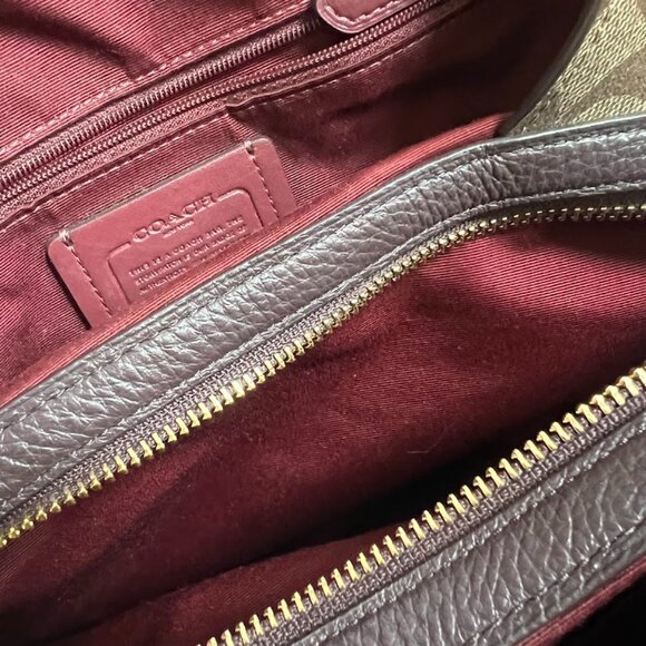 Coach Hallie Shoulder Bag In Signature Canvas - Picture 5 of 10